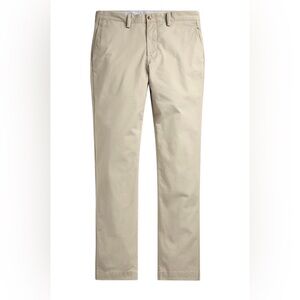 Ralph Lauren Tan Chino Pants with Cotton Blend
